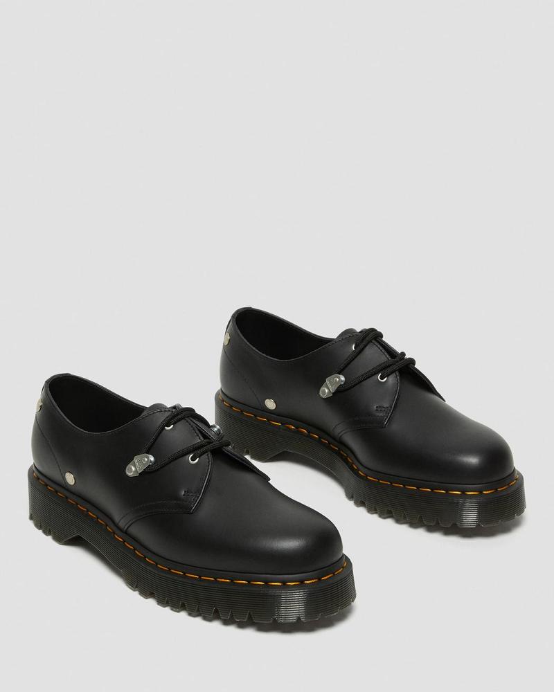 Zapatos Oxford Dr Martens 1461 Bex Stud Cuero Hombre Negros | MX 226XYU